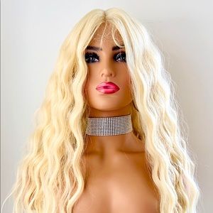 Long Gorgeous Blonde Lace Front Synthetic Wig for Everyday Wear or Events